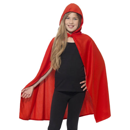 Childs Red Cape With Hood