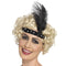 Black Charleston Flapper Sequin Feather Headband