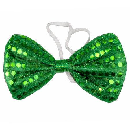 Green Sequin Bow Tie