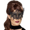 Black Lace Filigree Masquerade Eye Mask