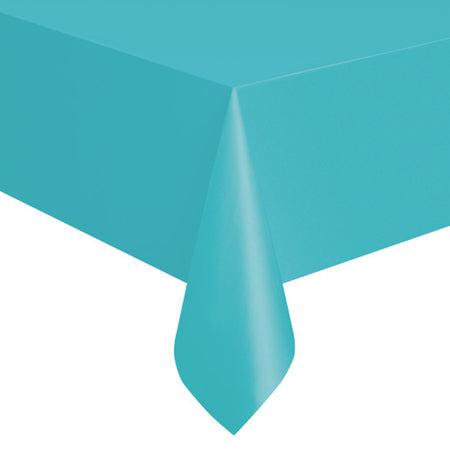 Turquoise Teal Plastic Tablecloth 1.4m x 2.8m