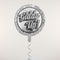 Giddy Up Silver Sparkle Foil Balloon - 18