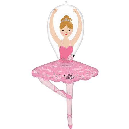 Ballerina Girl Light Hair Foil Balloon - 43