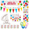 4th Birthday Rainbow Balloons Decoration Pack