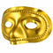 Gold Metallic Half Face Masquerade Mask - Each