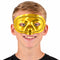 Gold Metallic Half Face Masquerade Mask - Each