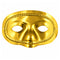 Gold Metallic Half Face Masquerade Mask - Each