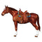 Jointed Horse Cutout Wall Decoration - 97cm