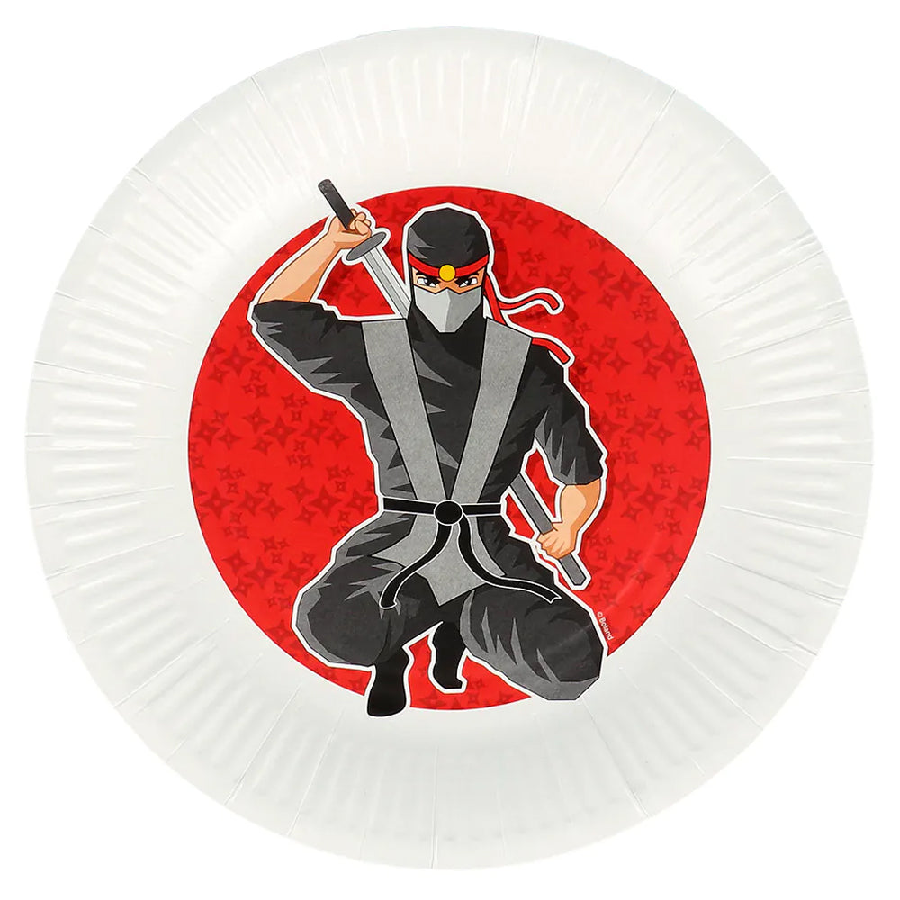 Ninja Paper Plates - 23cm - Pack of 8