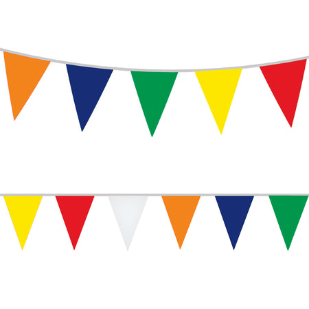 Multicolour Plastic Bunting - 10m