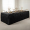 Black Solid Colour Table Skirting - 4.2m