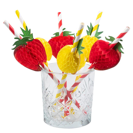 Fruit Paper Straws - Pack of 6