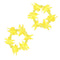 Hawaiian Flower Wristbands Bracelets - 4 Assorted Colours - Set of 2