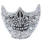 Deluxe Crystal Skull Half Face Mask