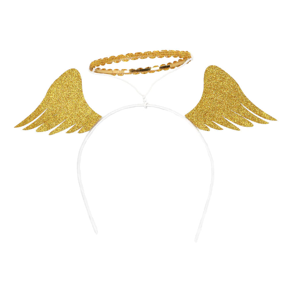 Angel Wings and Halo Tiara Headband
