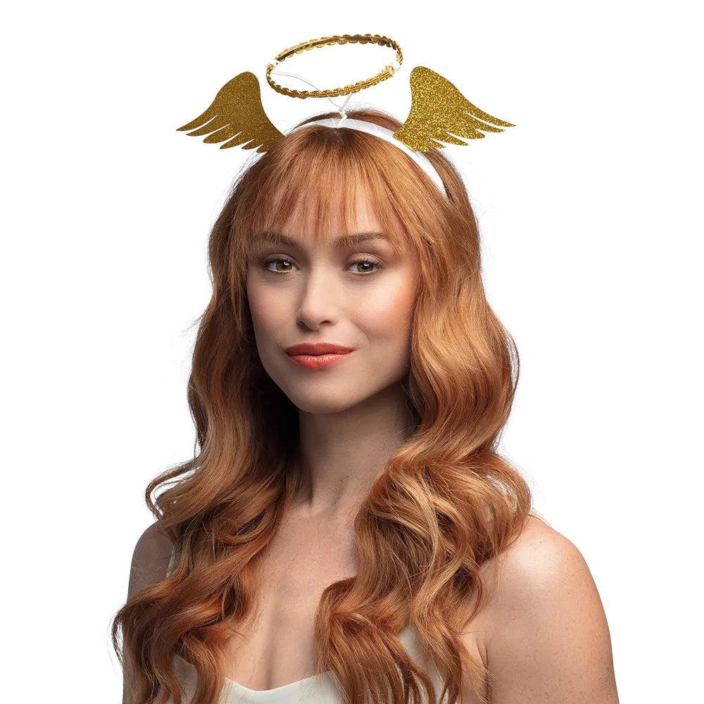 Angel Wings and Halo Tiara Headband