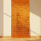 Orange Metallic Square Party Backdrop - 97cm x 1.98m