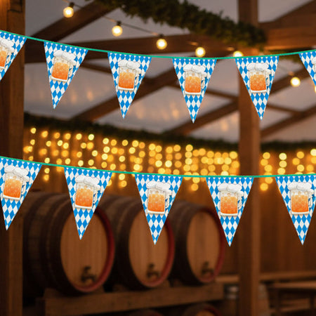 Oktoberfest Beer Plastic Bunting - 6m