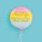 Pastel Gold Happy Birthday Foil Balloon - 18