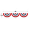 American USA Flag Paper Fan Garland Decoration - 1.8m