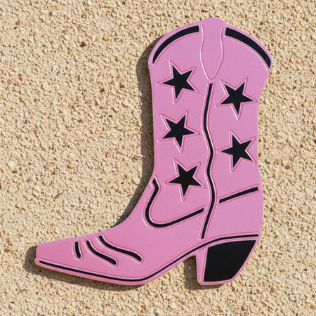 Pink Cowboy Boot Cutout Decoration - 16