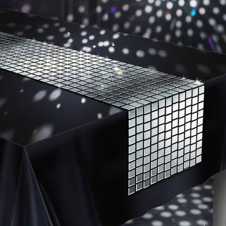 Printed Disco Ball Squares Table Runner - 1.83m