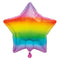 Rainbow Star Foil Balloon - 18