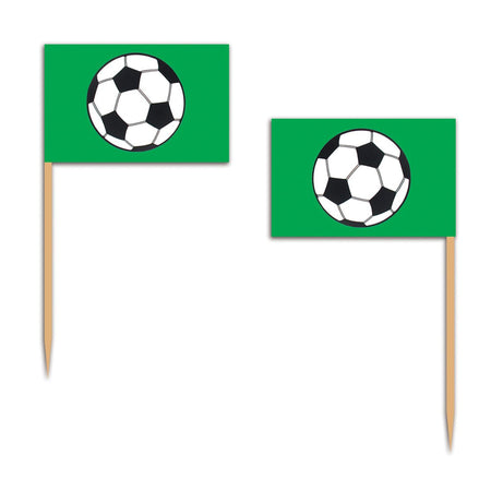 Football Cake Picks - 6cm - Pack of 50
