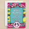 60's Hippie Personalised Invitations - Pack of 16