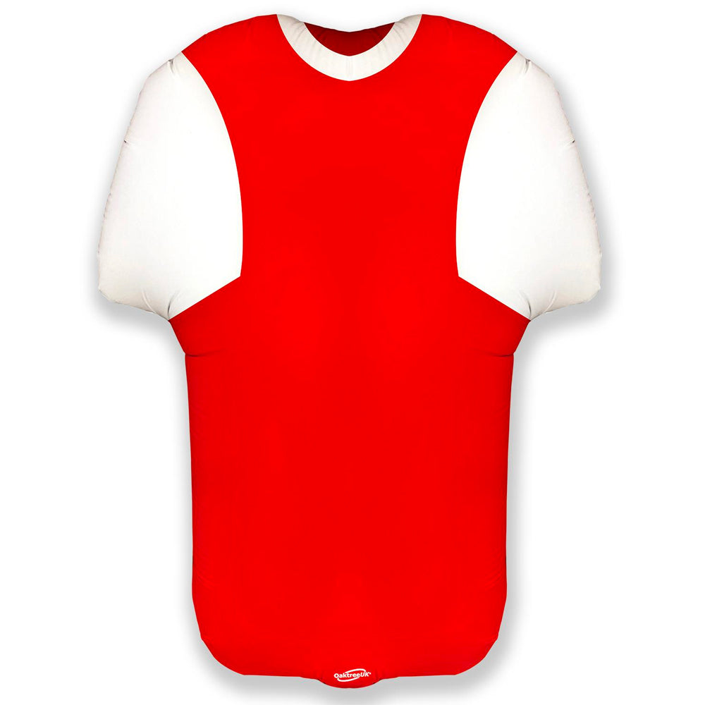 Red and White Sports Shirt Foil Balloon - 24"