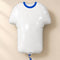White and Blue Sports Shirt Foil Balloon - 24