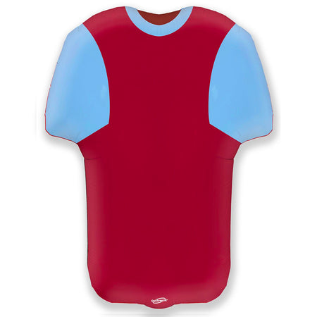 Blue and Claret Sports Shirt Foil Balloon - 24