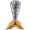 Iridescent Mermaid Tail Foil Balloon - 37