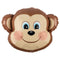 Monkey Face Foil Balloon - 25