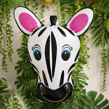 Zebra Face Foil Balloon - 30