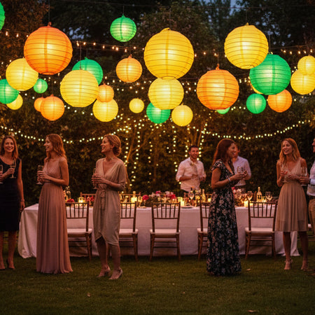 Glow Paper Lanterns - 3 Colours - Each