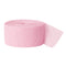 Light Pink Crepe Paper Streamer - 25m