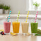 Pastel Colours Paper Smoothie Straws - Pack of 10