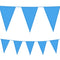 Bright Blue Plastic All-Weather Bunting - 10m