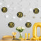 Gold Celebration 70th Birthday Hanging Swirl Decorations - 45cm - Pack of 6
