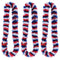 Red White & Blue Hawaiian Lei - Box of 100