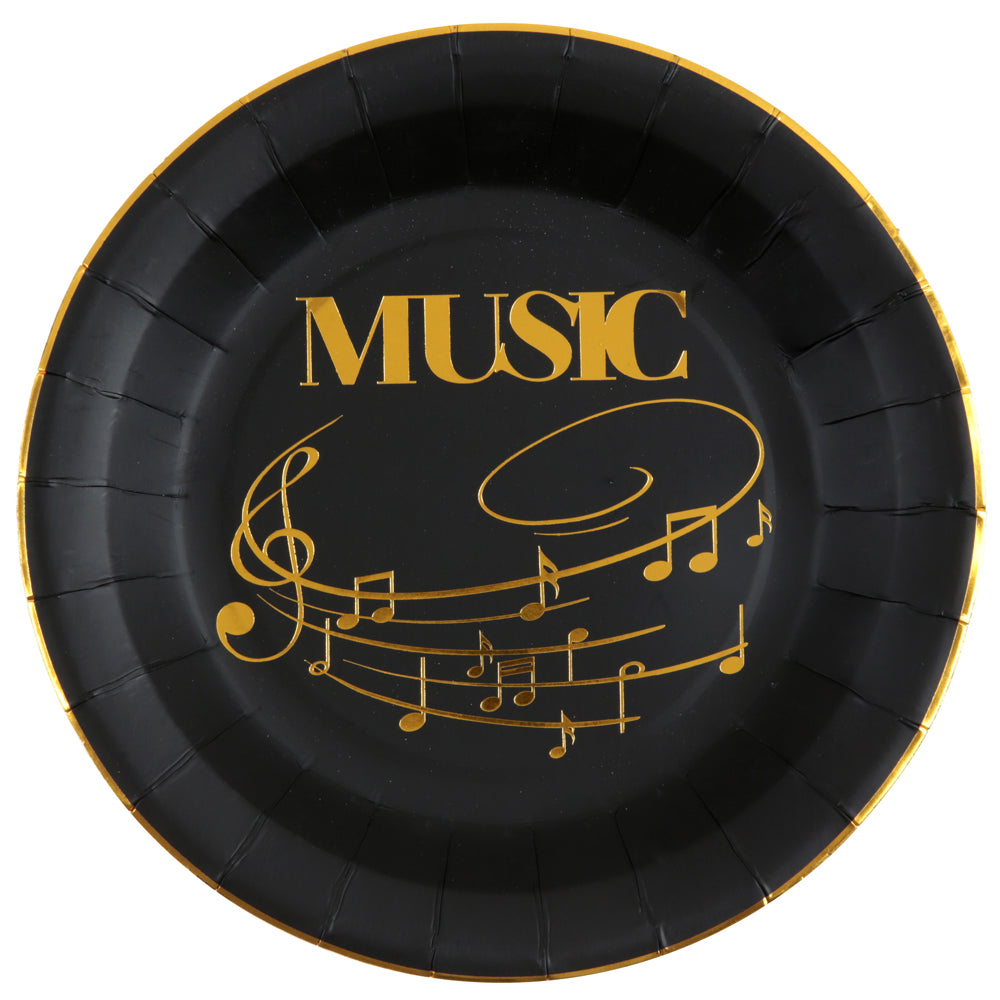 Music Paper Plates - 22.5cm - Pack of 10