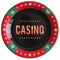 Casino Paper Plates - 22.5cm - Pack of 10