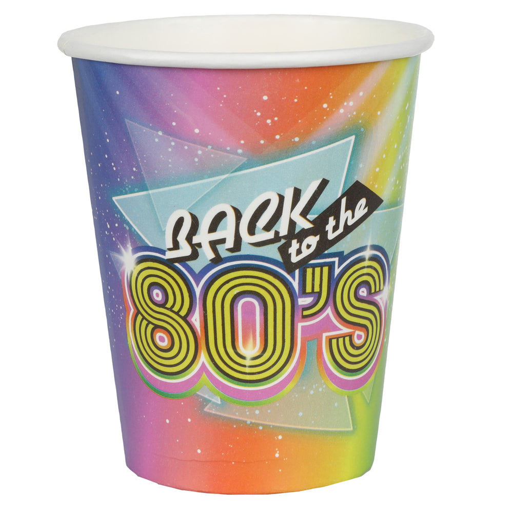 1980s Paper Cups - 266ml - Pack of 10 – Party Packs