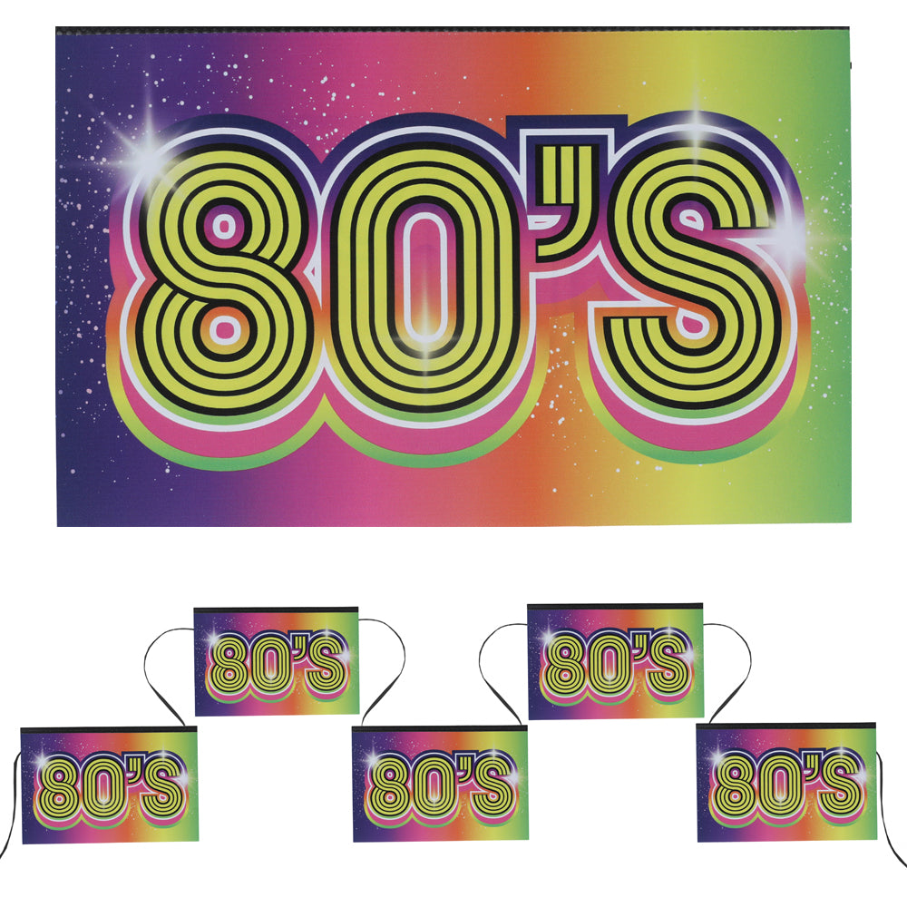 1980s Card Bunting - 5m