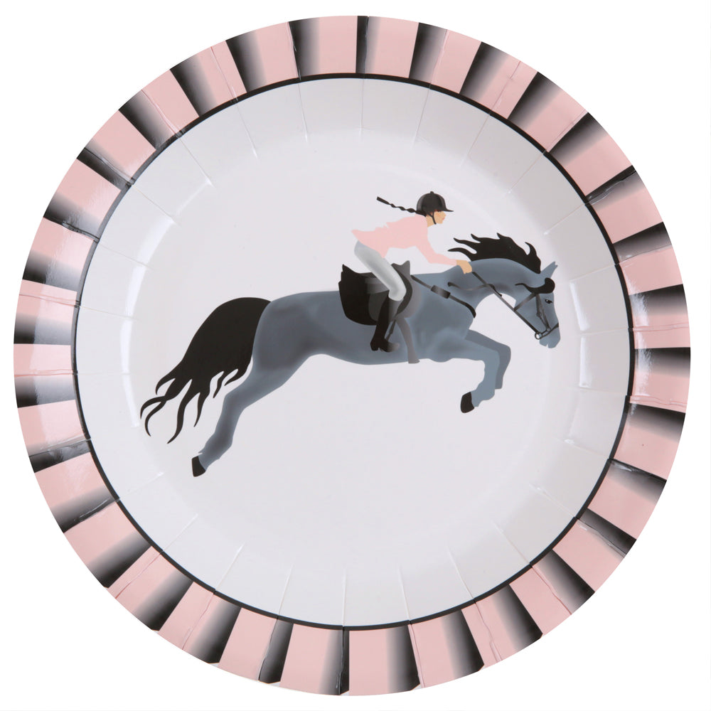 Horse Riding Paper Plates - 22.5cm - Pack of 10