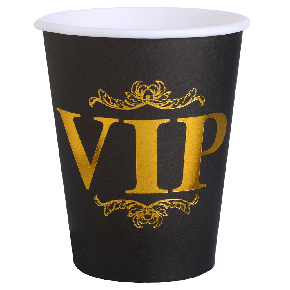 VIP Paper Cups 266ml Pack of 10 | Party Tableware | Party Packs
