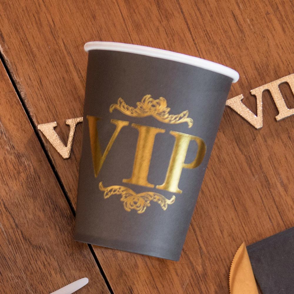Vip Paper Glass VIP Paper Cups 266ml Pack of 10 | Party Tableware | Party Packs
