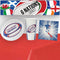 6 Nations Rugby Tableware Pack for 10 with FREE Banner!