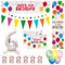 6th Birthday Rainbow Balloons Decoration Pack